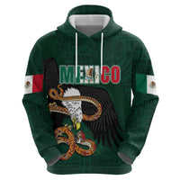 Personalized Mexican Culture Zip Hoodie Aztec Spirit Mexico with Eagle Emblem and Maya Ancient - Wonder Print Shop