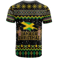 Jamaican Christmas T Shirt - Rastafarian Lion with Xmas Elements Reggae Style - Wonder Print Shop