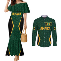 Custom Jamaican Cricket Jersey Special Edition 2024 Couples Matching Mermaid Dress and Long Sleeve Button Shirt