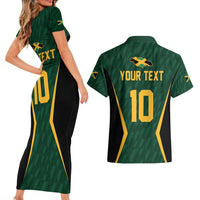 Custom Jamaican Cricket Jersey Special Edition 2024 Couples Matching Short Sleeve Bodycon Dress and Hawaiian Shirt - Wonder Print Shop
