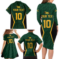 Custom Jamaican Cricket Jersey Special Edition 2024 Family Matching Long Sleeve Bodycon Dress and Hawaiian Shirt - Wonder Print Shop