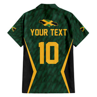 Custom Jamaican Cricket Jersey Special Edition 2024 Family Matching Off The Shoulder Long Sleeve Dress and Hawaiian Shirt - Wonder Print Shop