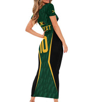 Custom Jamaican Cricket Jersey Special Edition 2024 Family Matching Short Sleeve Bodycon Dress and Hawaiian Shirt - Wonder Print Shop