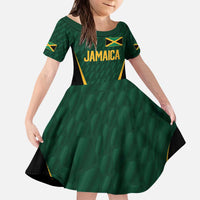Custom Jamaican Cricket Jersey Special Edition 2024 Kid Short Sleeve Dress - Wonder Print Shop