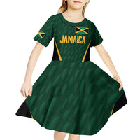 Custom Jamaican Cricket Jersey Special Edition 2024 Kid Short Sleeve Dress - Wonder Print Shop