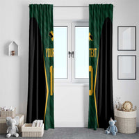 Custom Jamaican Cricket Jersey Special Edition 2024 Window Curtain - Wonder Print Shop