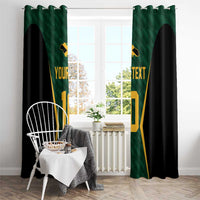 Custom Jamaican Cricket Jersey Special Edition 2024 Window Curtain - Wonder Print Shop