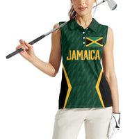 Custom Jamaican Cricket Jersey Special Edition 2024 Women Sleeveless Polo Shirt - Wonder Print Shop