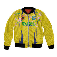Custom Brazil Mashup Japan Football Cultural Bomber Jacket - Wonder Print Shop