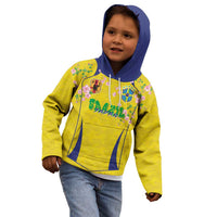 Custom Brazil Mashup Japan Football Cultural Kid Hoodie - Wonder Print Shop