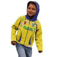 Custom Brazil Mashup Japan Football Cultural Kid Hoodie - Wonder Print Shop