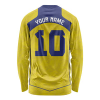 Custom Brazil Mashup Japan Football Cultural Long Sleeve Shirt - Wonder Print Shop