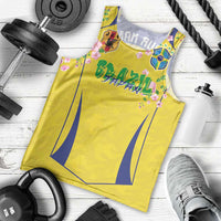 Custom Brazil Mashup Japan Football Cultural Men Tank Top - Wonder Print Shop