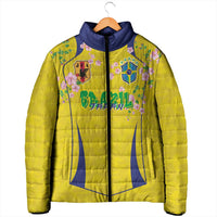 Custom Brazil Mashup Japan Football Cultural Padded Jacket - Wonder Print Shop