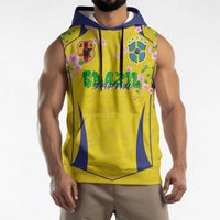 Custom Brazil Mashup Japan Football Cultural Sleeveless Hoodie - Wonder Print Shop
