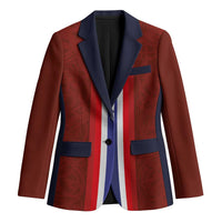 Custom Norwegian Football Blazer Norse Inspired Red Color - Wonder Print Shop