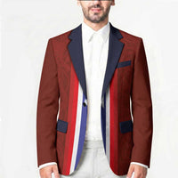 Custom Norwegian Football Blazer Norse Inspired Red Color - Wonder Print Shop