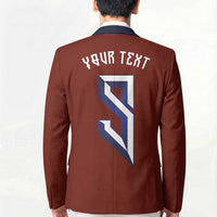 Custom Norwegian Football Blazer Norse Inspired Red Color - Wonder Print Shop