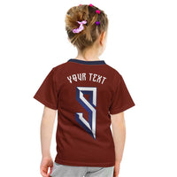 Custom Norwegian Football Kid T Shirt Norse Inspired Red Color - Wonder Print Shop