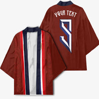 Custom Norwegian Football Kimono Norse Inspired Red Color - Wonder Print Shop
