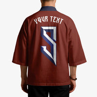 Custom Norwegian Football Kimono Norse Inspired Red Color - Wonder Print Shop