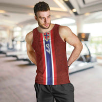 Custom Norwegian Football Men Tank Top Norse Inspired Red Color - Wonder Print Shop