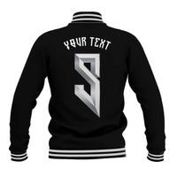 Custom Norwegian Football Baseball Jacket Norse Inspired Black Color - Wonder Print Shop
