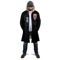 Custom Norwegian Football Cloak Norse Inspired Black Color - Wonder Print Shop