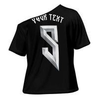 Custom Norwegian Football Cross Shoulder Shirt Norse Inspired Black Color - Wonder Print Shop