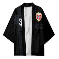 Custom Norwegian Football Kimono Norse Inspired Black Color - Wonder Print Shop