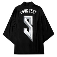 Custom Norwegian Football Kimono Norse Inspired Black Color - Wonder Print Shop