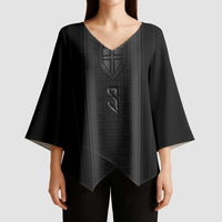 Custom Norwegian Football Kimono Sleeve Blouse Runic and Nordic Motifs - Wonder Print Shop