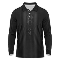 Custom Norwegian Football Long Sleeve Polo Shirt Runic and Nordic Motifs - Wonder Print Shop