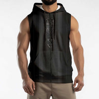 Custom Norwegian Football Sleeveless Zip Hoodie Runic and Nordic Motifs - Wonder Print Shop