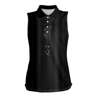 Custom Norwegian Football Women Sleeveless Polo Shirt Runic and Nordic Motifs - Wonder Print Shop