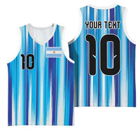Custom Argentina Football Basketball Jersey La Albiceleste 2026 - Wonder Print Shop