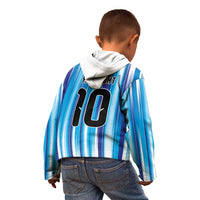 Custom Argentina Football Kid Hoodie La Albiceleste 2026 - Wonder Print Shop