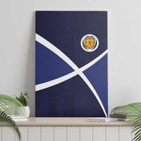 Scotland Football Canvas Wall Art Tartan Patchwork Pattern Scottish Saltire Flag Style