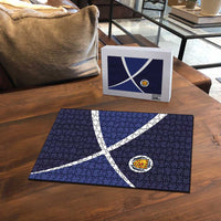 Scotland Football Puzzle Tartan Patchwork Pattern Scottish Saltire Flag Style