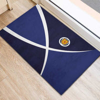Scotland Football Rubber Doormat Tartan Patchwork Pattern Scottish Saltire Flag Style