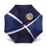 Scotland Football Umbrella Tartan Patchwork Pattern Scottish Saltire Flag Style