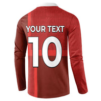 Custom Denmark Football Button Sweatshirt Black Grunge Line and Rune Inspired Sporty Style