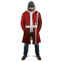 Custom Denmark Football Cloak Black Grunge Line and Rune Inspired Sporty Style