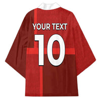 Custom Denmark Football Kimono Black Grunge Line and Rune Inspired Sporty Style
