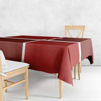 Denmark Football Tablecloth Black Grunge Line and Rune Inspired Sporty Style