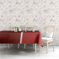 Denmark Football Tablecloth Black Grunge Line and Rune Inspired Sporty Style