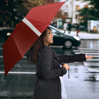 Denmark Football Umbrella Black Grunge Line and Rune Inspired Sporty Style