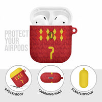 Custom Belgium Football AirPods Case Fiery Devil Motif