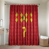 Custom Belgium Football Bathroom Set Fiery Devil Motif