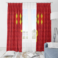 Custom Belgium Football Window Curtain Fiery Devil Motif